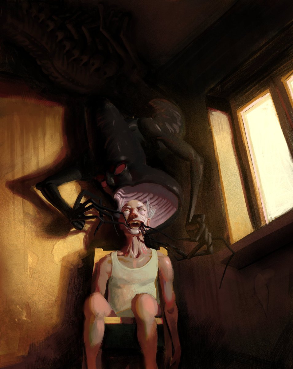 shawnbtennyson's tweet image. Artist Credit: @HandNull 
"Grandpa's Smile"
#TalesFromBeyondTheDark Short Horror Collection coming soon.