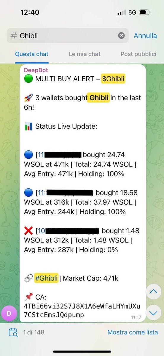 10X100X1000Meme's tweet image. @DeepBot_Sol  opened my eyes, this tool that spies on whales!  I snagged $Ghibli quick.  3 big whales got it, it mooned!  I got it exclusive, you? 

 #Ghibli #DeepBot #makemoney #Solana