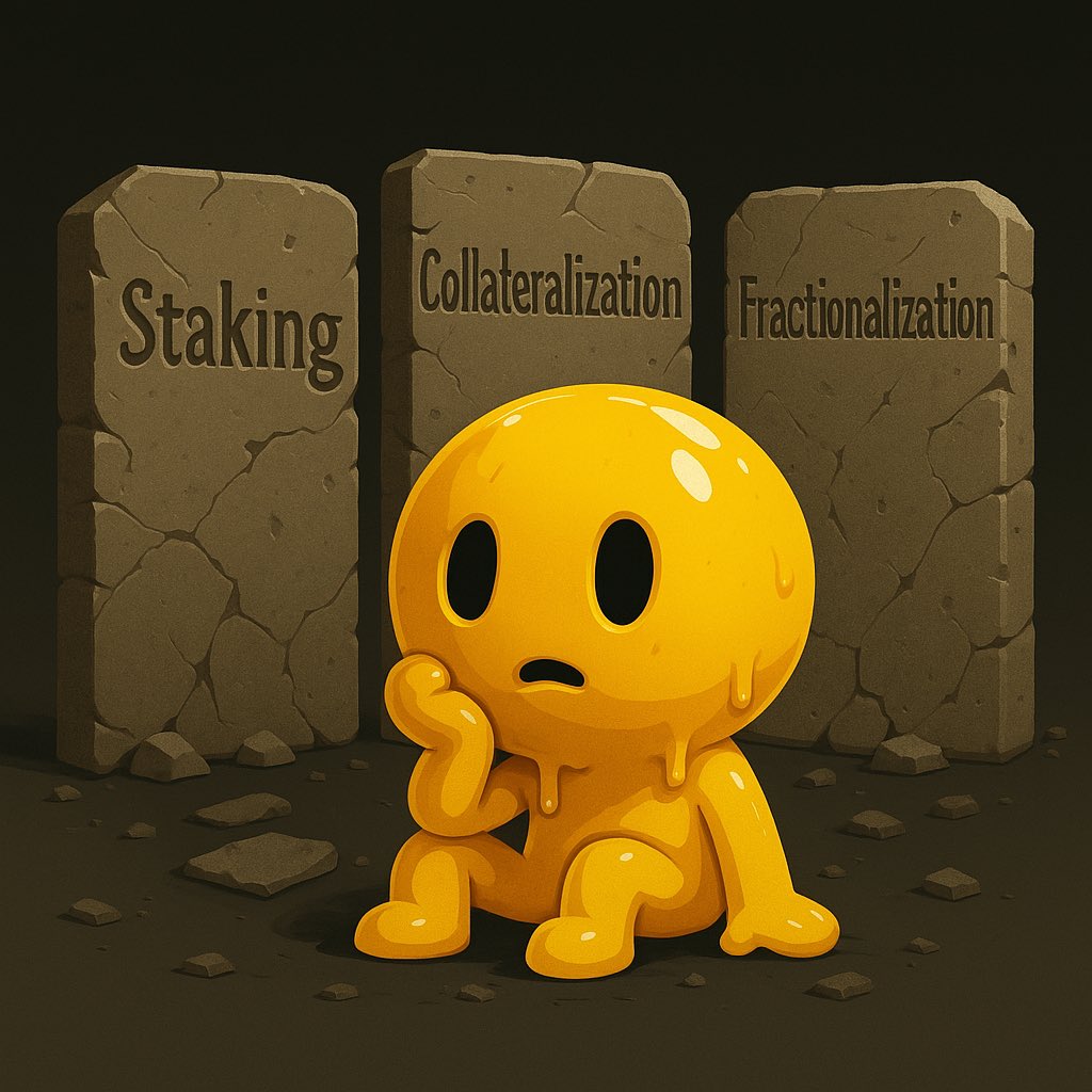 Until now, turning memes and NFTs into yield-bearing assets meant financialization:
•Staking
•Collateralization
•Fractionalization
That’s old-world thinking.
🧵 2/10