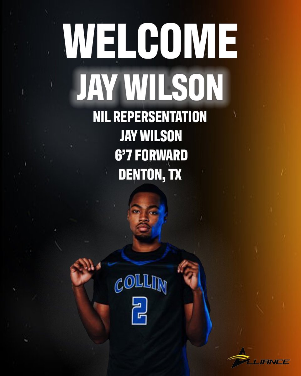 Alliance NIL Management (@alliancenil) on Twitter photo Welcome <a href="/iamjaywilson/">Jay Wilson</a>
Jay is currently hearing from various D1s and will have Alliance on his side throughout this exciting process. #AllianceNIL Welcome <a href="/iamjaywilson/">Jay Wilson</a>
Jay is currently hearing from various D1s and will have Alliance on his side throughout this exciting process. #AllianceNIL