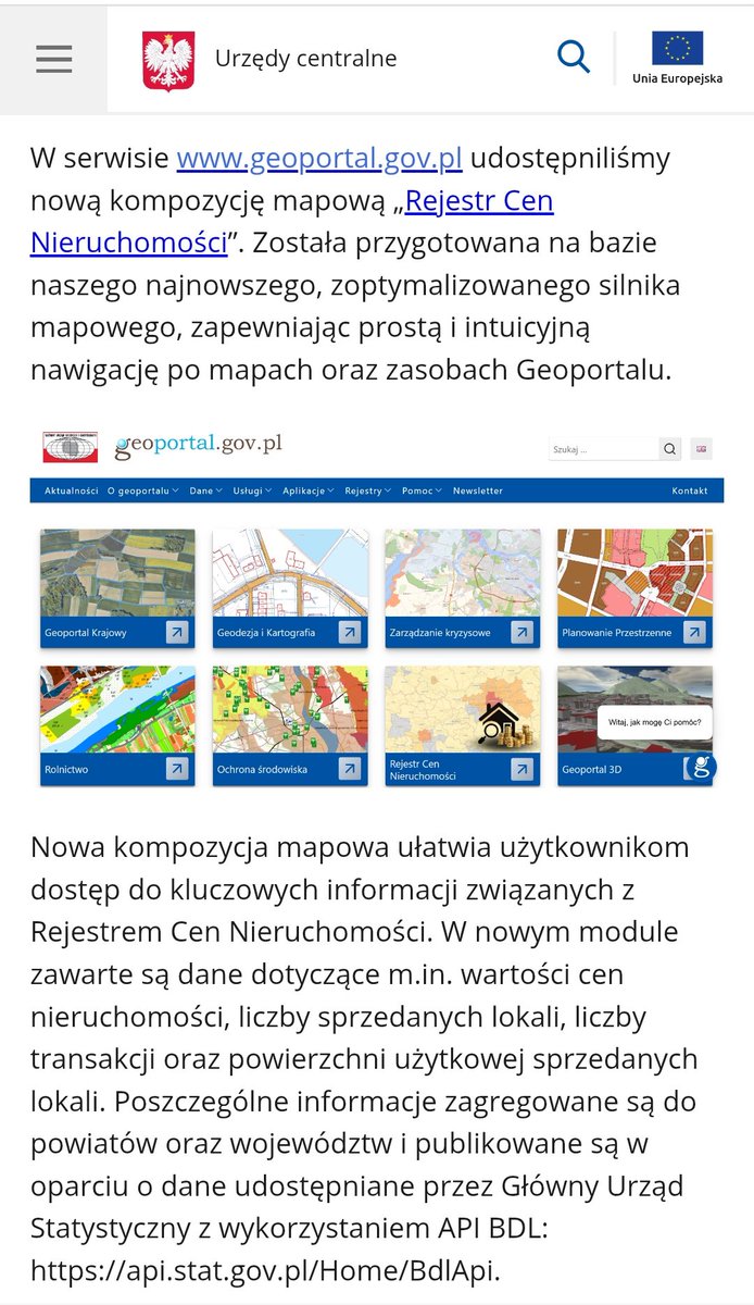 Na pomysł ustaw. zobowiązania deweloperów do przekazywania danych o cenach mieszkań, geodeci przypominają: jest Rejestr Cen Nieruchomości (RCN)❗,prowadzony przez starostów,na podst. art.20ust.2a Prawo geod.i kart.:dane z aktów notarial.przekazywane przez notariuszy do powiatów⬇️