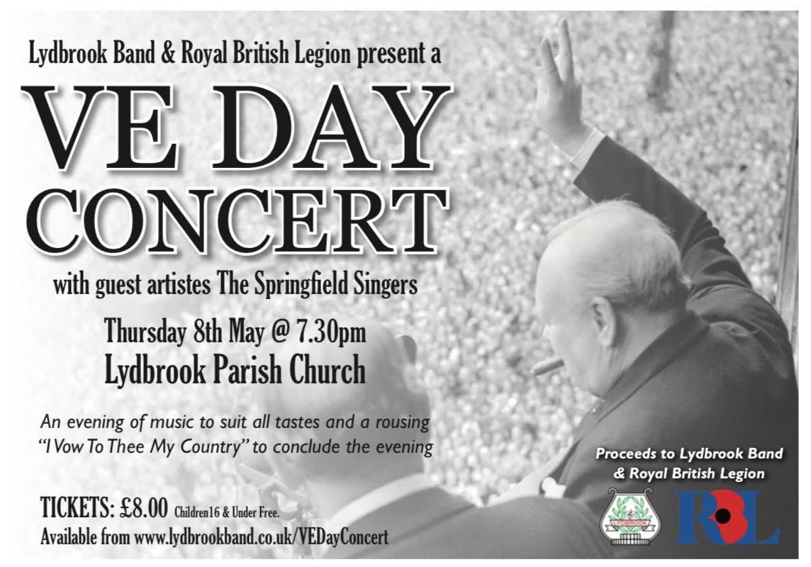 Come and commemorate VE Day with Lydbrook Band and The Springfield Singers on 8th May. Tickets available now!