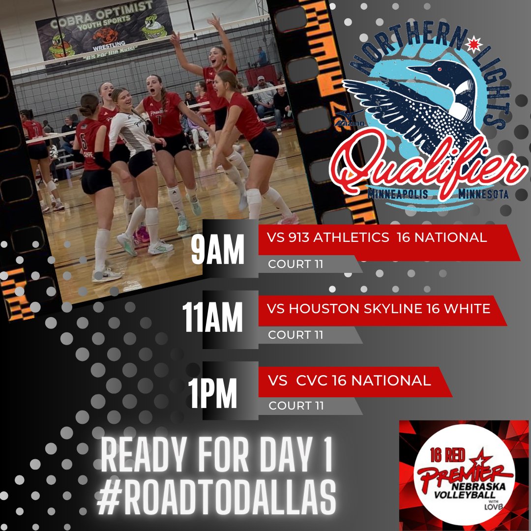 Premier 16 Red (@premier16red) on Twitter photo This team is #ALLIN and ready for <a href="/MNLQualifier/">Mizuno Northern Lights Qualifier</a>. Come cheer us on at Court 11 #WeReady #RoadToDallas <a href="/Premier_VB/">Premier Nebraska VB</a> @prepdig This team is #ALLIN and ready for <a href="/MNLQualifier/">Mizuno Northern Lights Qualifier</a>. Come cheer us on at Court 11 #WeReady #RoadToDallas <a href="/Premier_VB/">Premier Nebraska VB</a> @prepdig