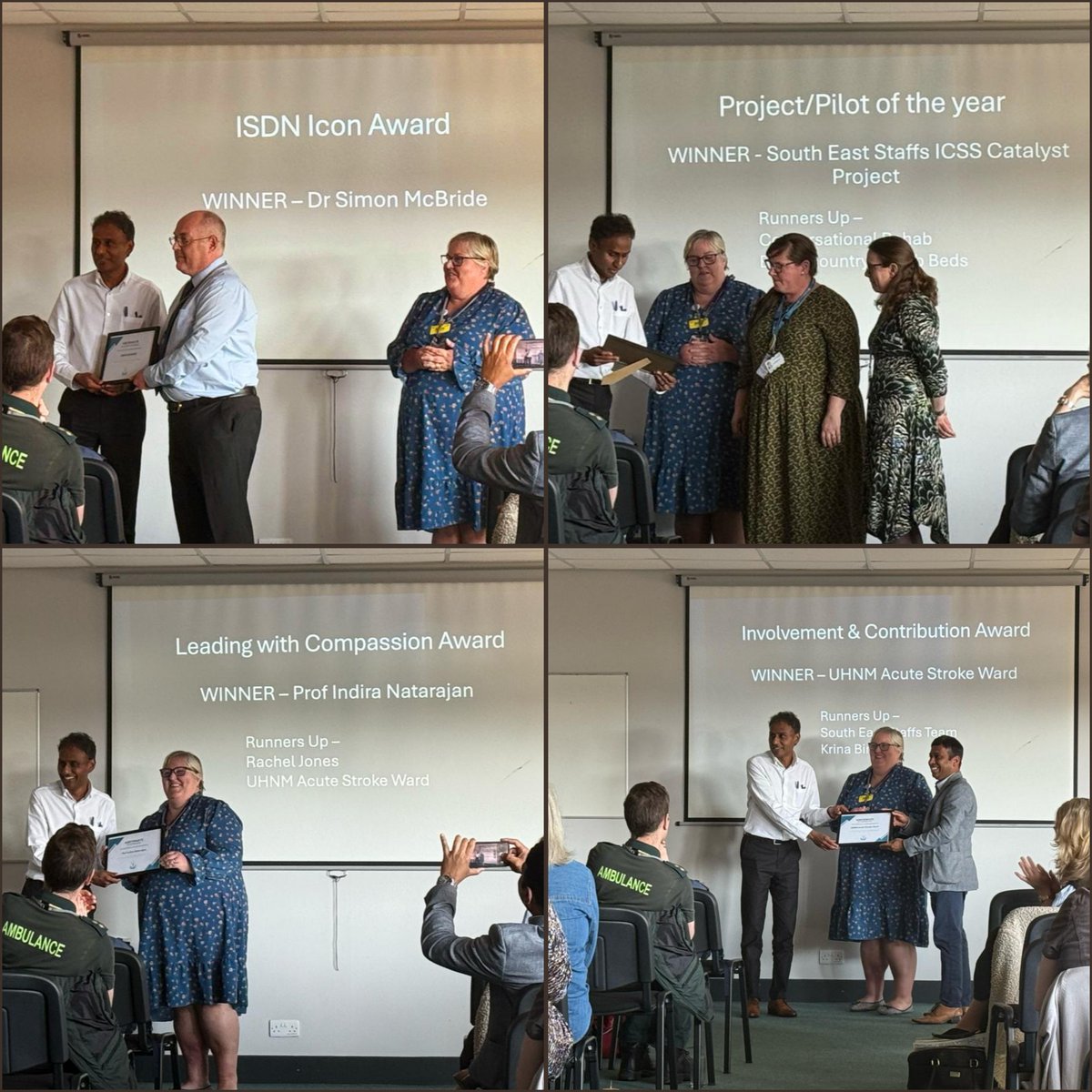 Congratulations to NMISDN Stroke Conference award winners, chosen by delegates regionwide. We were delighted to present the ISDN Icon Award to Dr. Simon McBride, who will soon step down as ISDN Acute Clinical Lead. His dedication has been inspirational since the ISDN's inception.