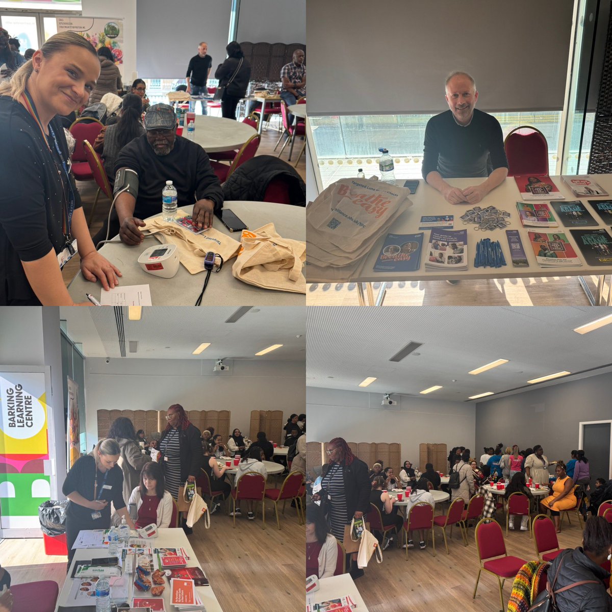 At the Afro Caribbean health show tday we had health visitors /mental health team / long term condition teams / haematology /sexual health /housing/ money/ social prescribing/council services/amazing community groups for young people /adults/gp / CancerAlliance /   dental teams !