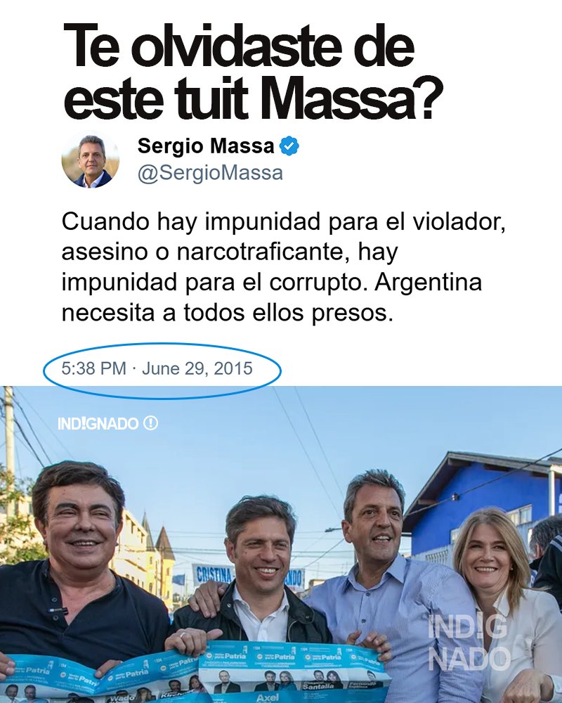 Te olvidaste de este tuit Massa?