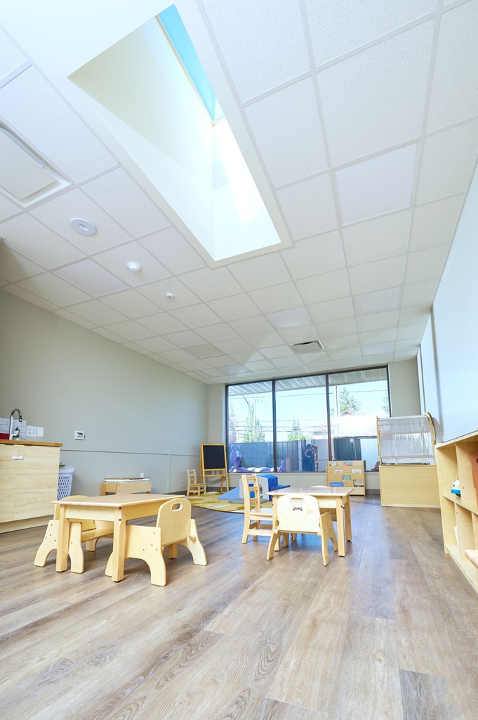 A Boffo team motto - there can never be too much natural light. Our Boffo Building team worked hard to incorporate new sky lights into the OLA daycare space to bring even more light inside for our littlest clients to enjoy.