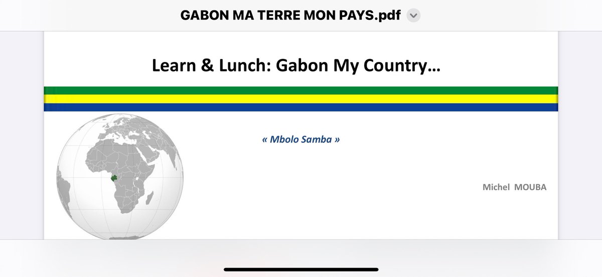 MichelMouba's tweet photo. Il y’a 7 ans je commençais ma jeune carrière d’ingénieur géologue pétrolier et là mon Chef Hiérarchique me demande de présenter le Gabon au collègue du siège à Paris. Cette présentation “GABON MA TERRE MON PAYS” est une vue un peu loufoque du Gabon.

https://t.co/XosnF1K1g7 https://t.co/iceLMPSI29