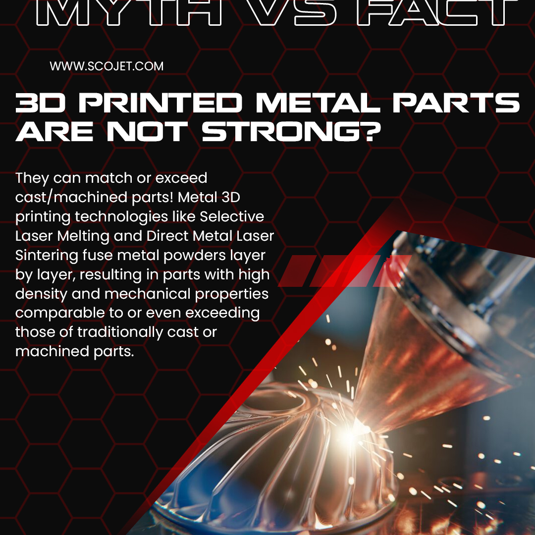 scojetinc's tweet image. Metal 3D printing technologies like SLM and DMLS produce parts with density and mechanical strength that rival or even surpass those of cast or machined components. 
. 
#Metal3DPrinting #SLM #DMLS #AdditiveManufacturing #Scojet #3DMetalPrintingDesign