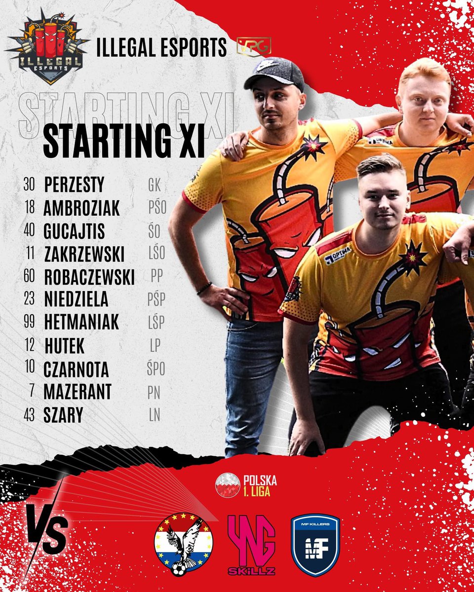 Illegal Esports (@illegalesports) on Twitter photo Przed nami maraton ligowych spotkań w <a href="/VPG_Poland/">VPG Poland</a> . Dziś rozgrywamy aż trzy spotkania i cel mamy postawiony jasny: zdobyć 9 punktów✅️
Rozkład jazdy:
🕒20:40 vs Sokół Ostróda E-Sport
🕒21:30 vs YNG SKiLLZ
🕒22:00 vs MF Killers
Zapraszamy do kibicowania na naszym live YT Przed nami maraton ligowych spotkań w <a href="/VPG_Poland/">VPG Poland</a> . Dziś rozgrywamy aż trzy spotkania i cel mamy postawiony jasny: zdobyć 9 punktów✅️
Rozkład jazdy:
🕒20:40 vs Sokół Ostróda E-Sport
🕒21:30 vs YNG SKiLLZ
🕒22:00 vs MF Killers
Zapraszamy do kibicowania na naszym live YT