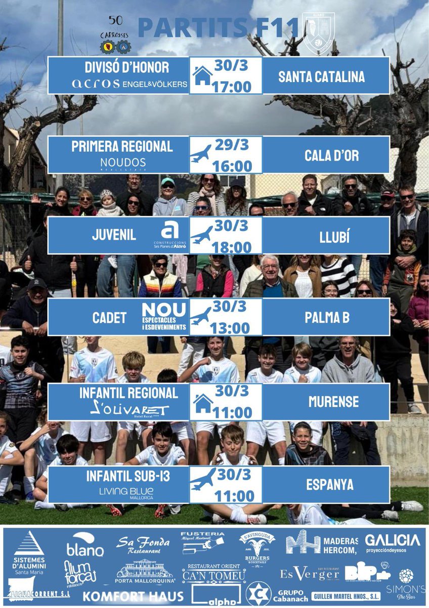 🔛⚽️ PARTITS D’AQUESTA SETMANA