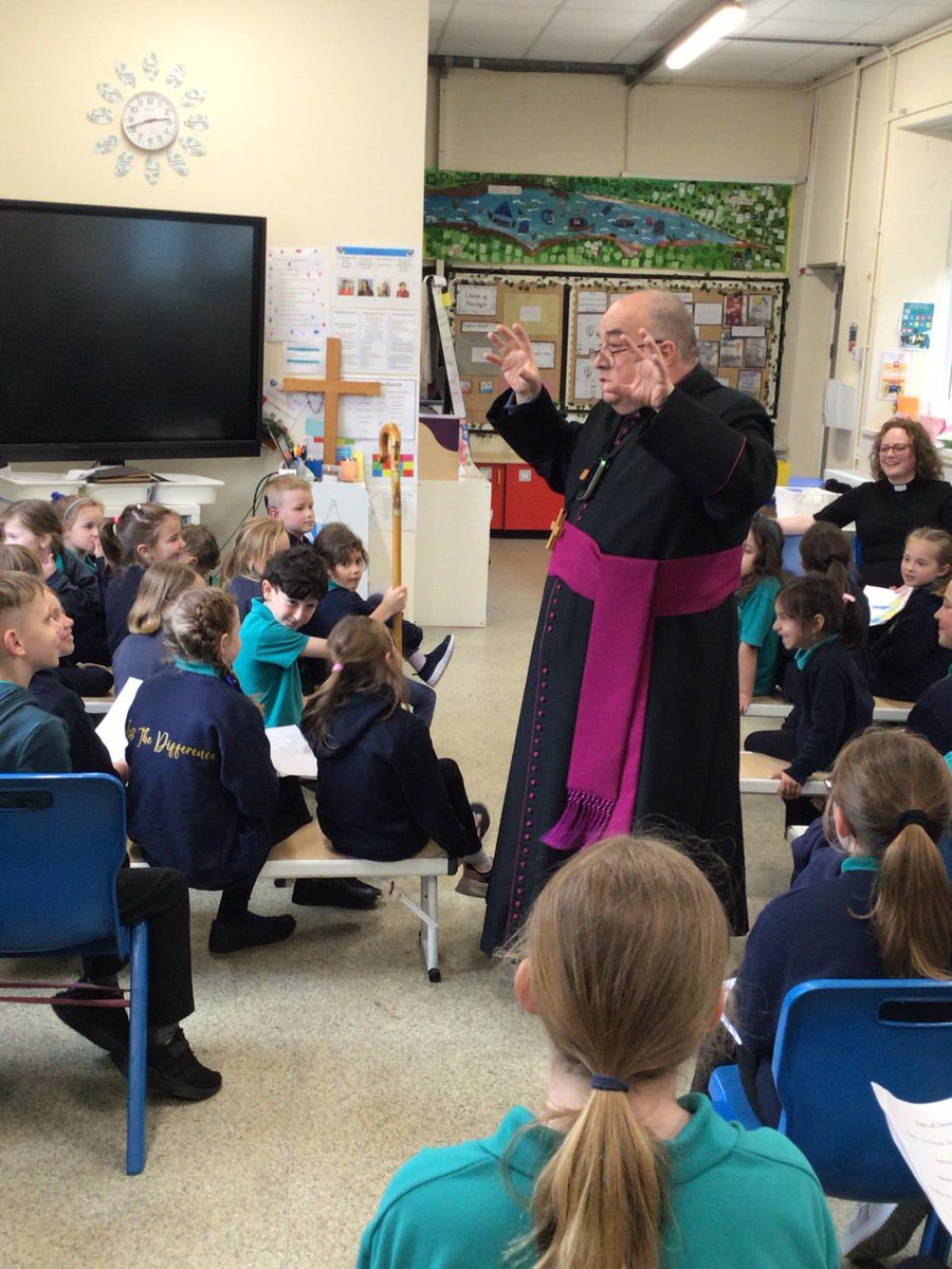 CoshestonVC's tweet image. We had a wonderful assembly with Bishop Dorrien today. He spoke about being ‘in the moment’ and how special moments are important for us to cherish.
He was delighted to look around school, meet many of the children, parents and staff and took great joy in being with us at school.