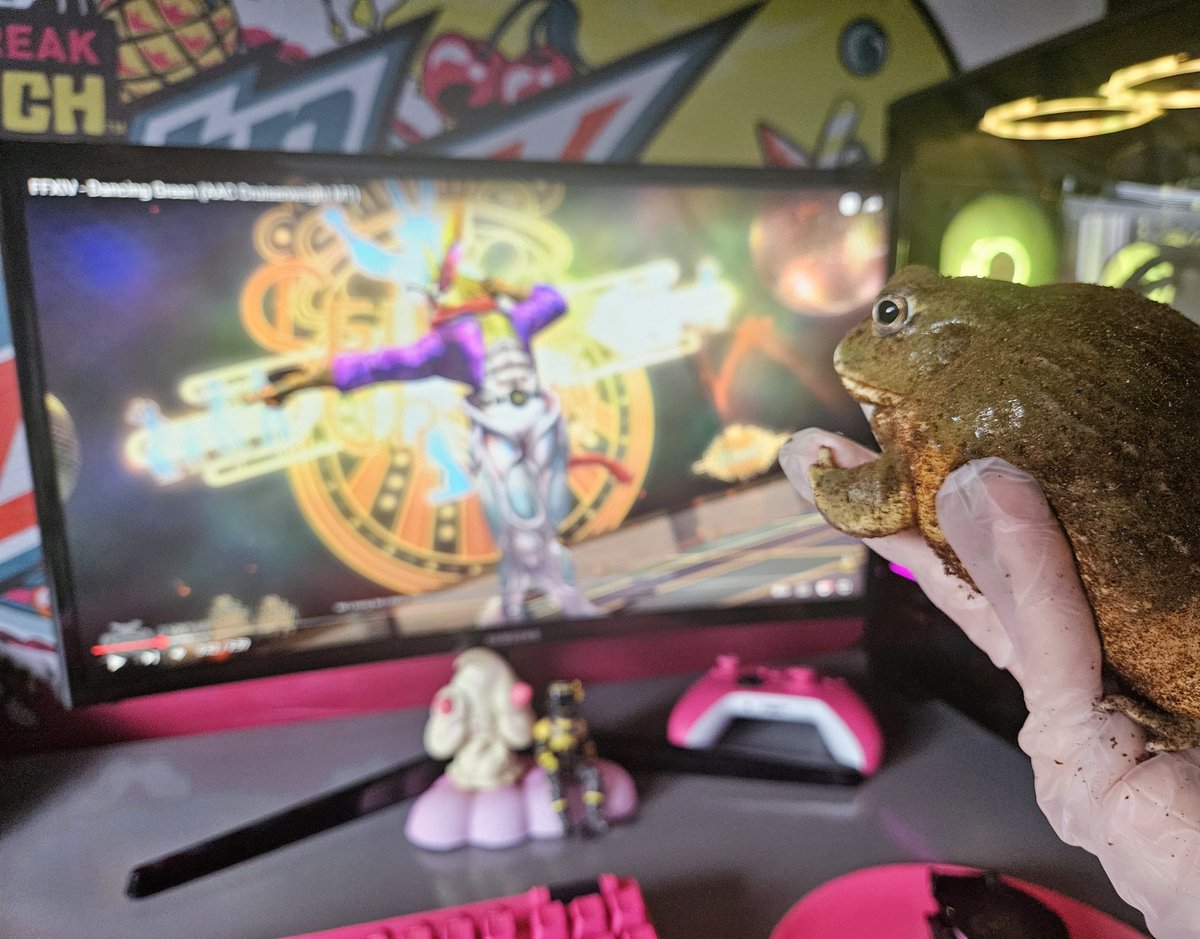 stormeme's tweet image. giving my pet frog body dysmorphia #ffxiv