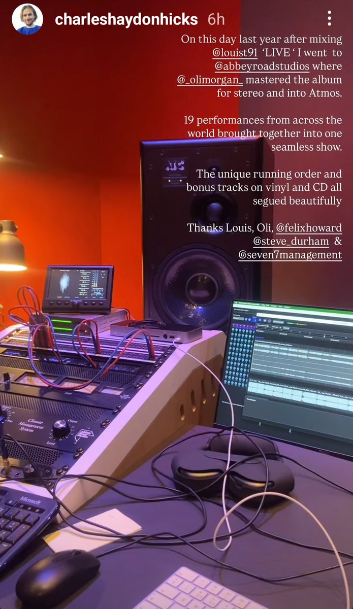 OT5loveupdate's tweet image. 💙  A year ago today 🎶 The stunning Louis Tomlinson Live album was produced. Charles shares his memories about the meticulous crafting of the album. 

#LouisTomlinson
#FaithInTheFuture
#Walls
#LouisTomlinsonLIVE

📹 charleshaydonhicks insta