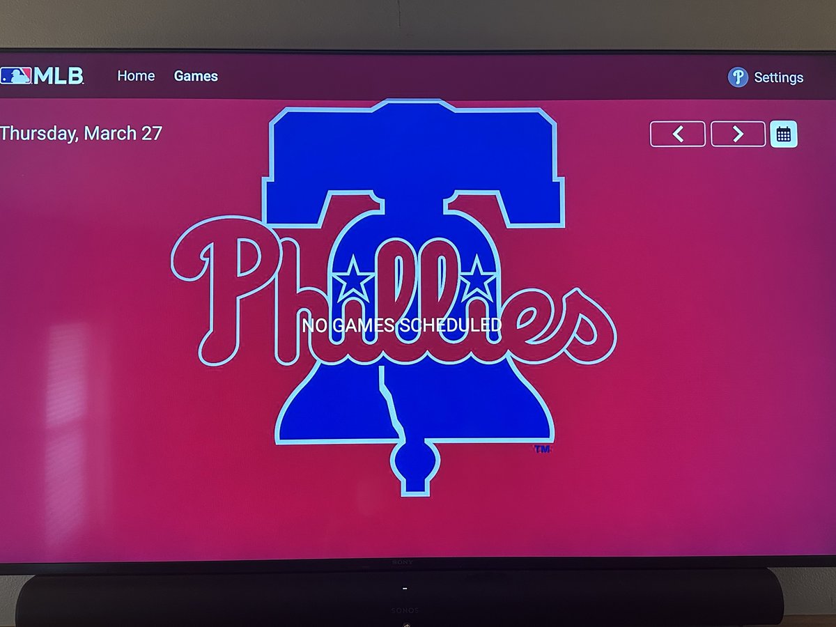 phightinphils's tweet photo. @MLB Trying to watch my Phillies from Milwaukee, Wisconsin but your MLBTV app isn’t working. https://t.co/L0FhOXXxPy