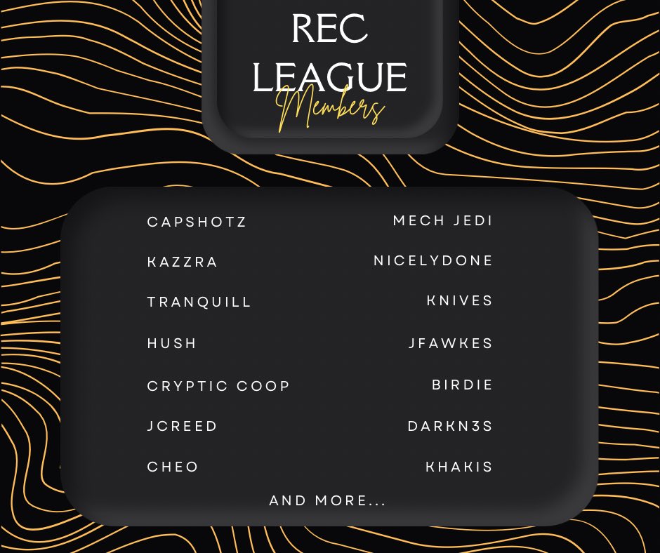 Here is a list of out immediate Family in the FTF Rec League. We have some Relatives from out of town but they can’t always make it. Expect these names and even new ones to join us into the future for our events.