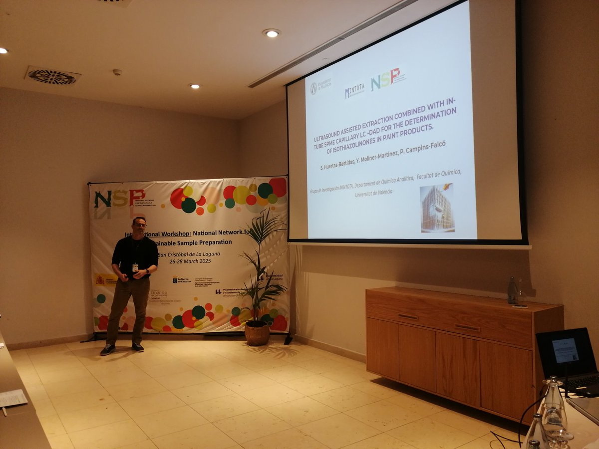 Red Nacional de Preparación de Muestras (@in_sampr) on Twitter photo En la última sesión de la mañana <a href="/Mintota_UV/">Mintota UV</a>, expertos en la técnica de in-tube nos proponen dos alternativas de su uso en muestras de distinta naturaleza, incluidas nanoparticulas y pinturas💪💪 En la última sesión de la mañana <a href="/Mintota_UV/">Mintota UV</a>, expertos en la técnica de in-tube nos proponen dos alternativas de su uso en muestras de distinta naturaleza, incluidas nanoparticulas y pinturas💪💪