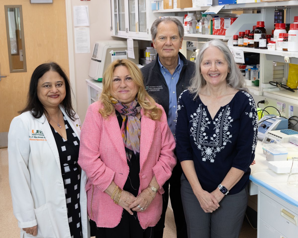 BuonicontiFund's tweet image. Foundational research in therapeutic hypothermia allowed the Miller School of Medicine and The Miami Project to stay at the forefront of therapeutic hypothermia research.
Read more here: bit.ly/4hNDULT
#TheMiamiProject #LifeChangingScience #CureParalysis