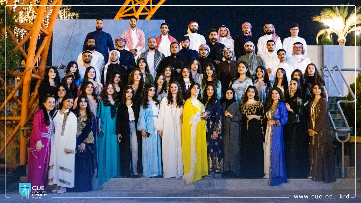 The Catholic University in Erbil organized a communal Iftar banquet for its students and staff, featuring various cultural and entertainment activities.

#CUE