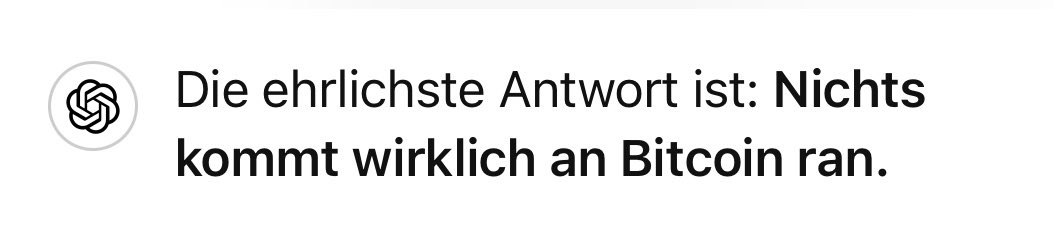 cyberBri's tweet image. Ich habe ChatGPT gefragt, welche Kryptowährung Bitcoin am nächsten kommt in Sachen Dezentralität. Der Einleitungssatz gefällt mir schon mal gut. 😀
#StudyBitcoin #BitcoinIsForEveryone