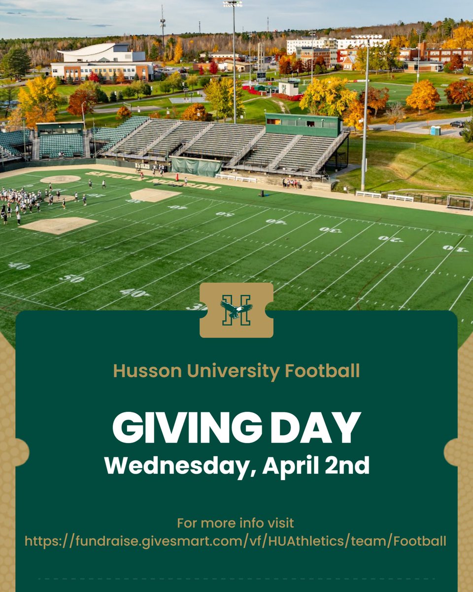We are less than a week away from our annual giving day! Join us on Wednesday, April 2nd for this years event! We appreciate all of the support we have received and continue to receive from the community! 

For more information, visit fundraise.givesmart.com/vf/HUAthletics…