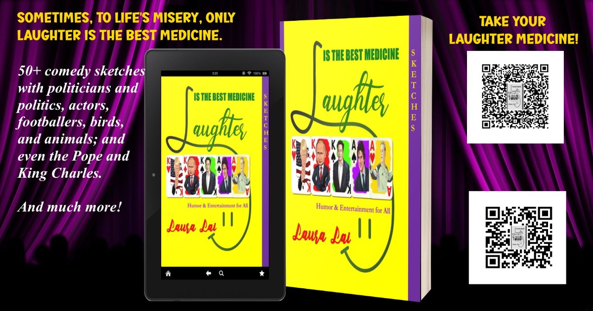 LaiWriter's tweet photo. @ijamesbutler 50+ #comedy sketches
#Laghter Is the Best Medicine: #Humor & #Entertainment for All
https://t.co/kgZU5xjgXu https://t.co/jVbvBuazVE