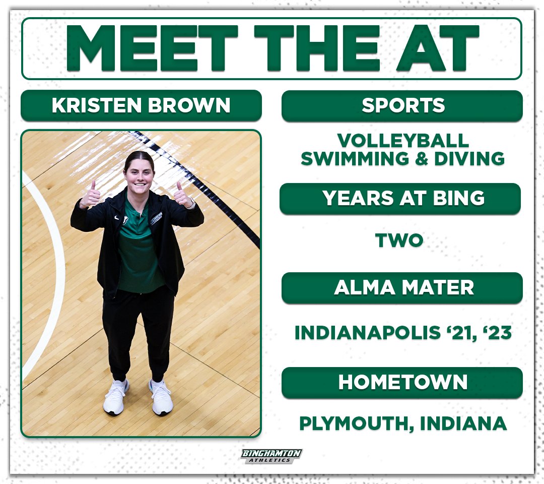 We couldn't end National Athletic Training Month without giving a big shout out to our amazing AT Kristen Brown!

Thank you for everything you do KB 💚

#ONEBinghamton