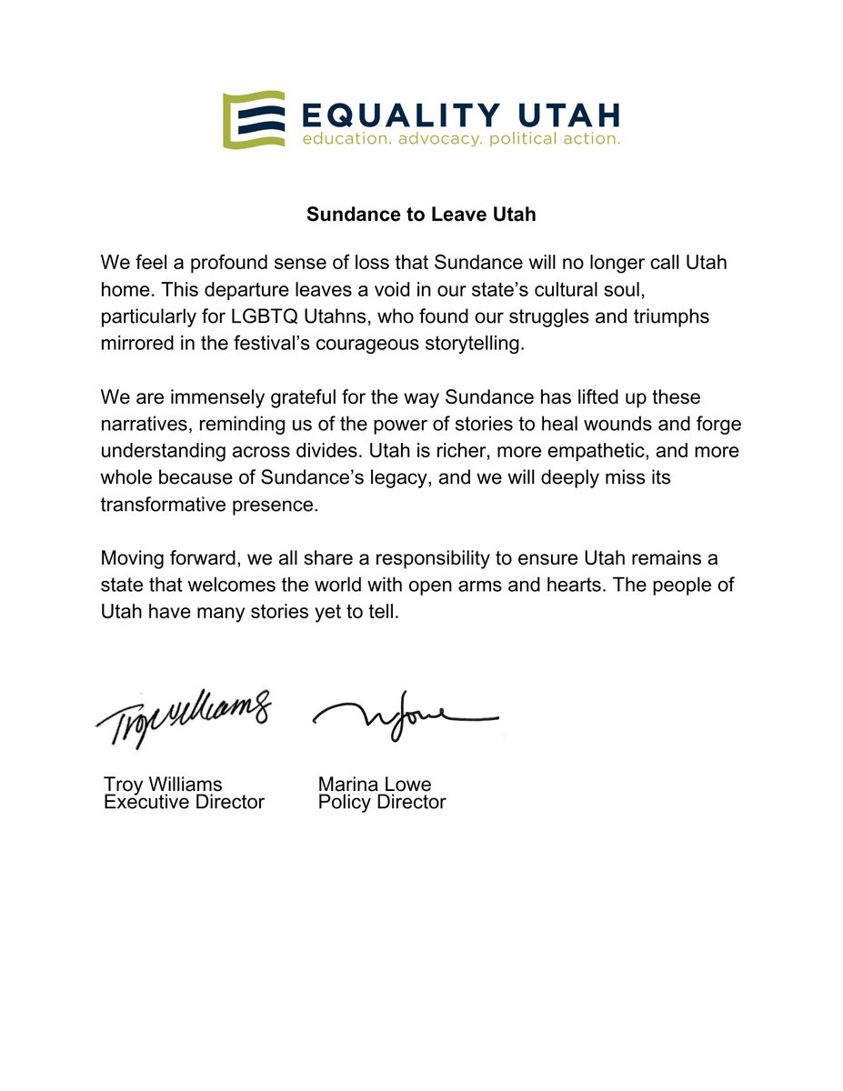 Troy Williams (@troywilliamsut) on Twitter photo Heartbroken. <a href="/sundancefest/">Sundance Film Festival</a> Heartbroken. <a href="/sundancefest/">Sundance Film Festival</a>