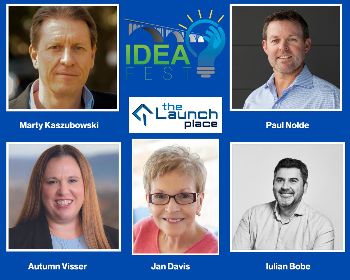 The Launch Place is pleased to introduce the 10th Annual IdeaFest Judges!  Each brings a wealth of startup and investing knowledge and experience to the panel and we are grateful for their participation in this year's event. Click the link to learn more!

thelaunchplace.org/ideafest-judge…