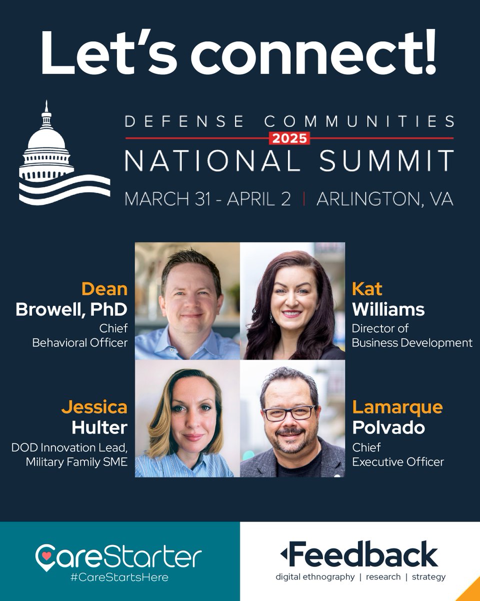 Catch Team <a href="/feedbacktwt/">Feedback</a> &amp; <a href="/CareStarter/">CareStarter</a> at the ADC National Summit in DC next week!  Dean will also be part of a breakout panel discussion: "Cutting Costs Without Cutting Quality: Using Digital Insights to Drive Cost-Efficient Solutions." #DigitalEthnography #CareStartsHere