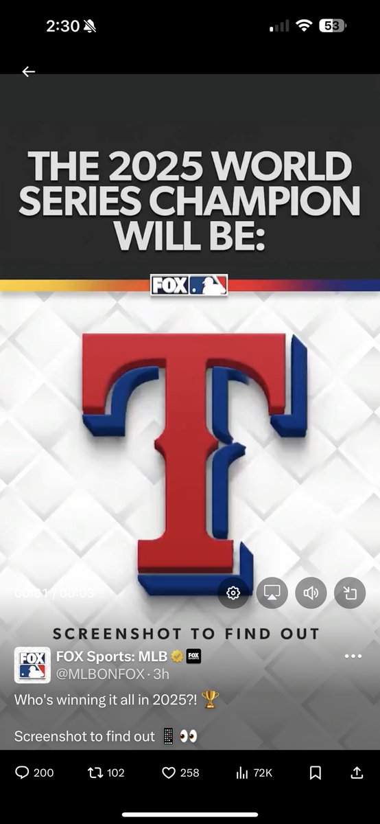Coach Hohfeld (@coachhohfeld) on Twitter photo Not even lying, got it on my first try. World Series champs this season! <a href="/Rangers/">Texas Rangers</a> <a href="/MLB/">MLB</a> <a href="/MLBONFOX/">FOX Sports: MLB</a> Not even lying, got it on my first try. World Series champs this season! <a href="/Rangers/">Texas Rangers</a> <a href="/MLB/">MLB</a> <a href="/MLBONFOX/">FOX Sports: MLB</a>