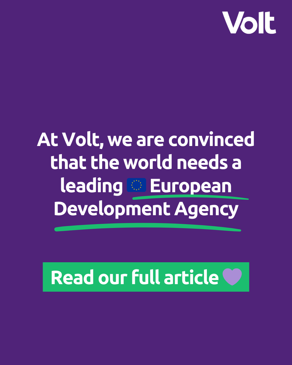 Trump has cut USAID, leaving millions without food, education, and healthcare. 

👉 Volt is pushing for a joint EU strategy which protects human rights through a European Development Agency, read our full article💜: loom.ly/T5MIruY 🔗