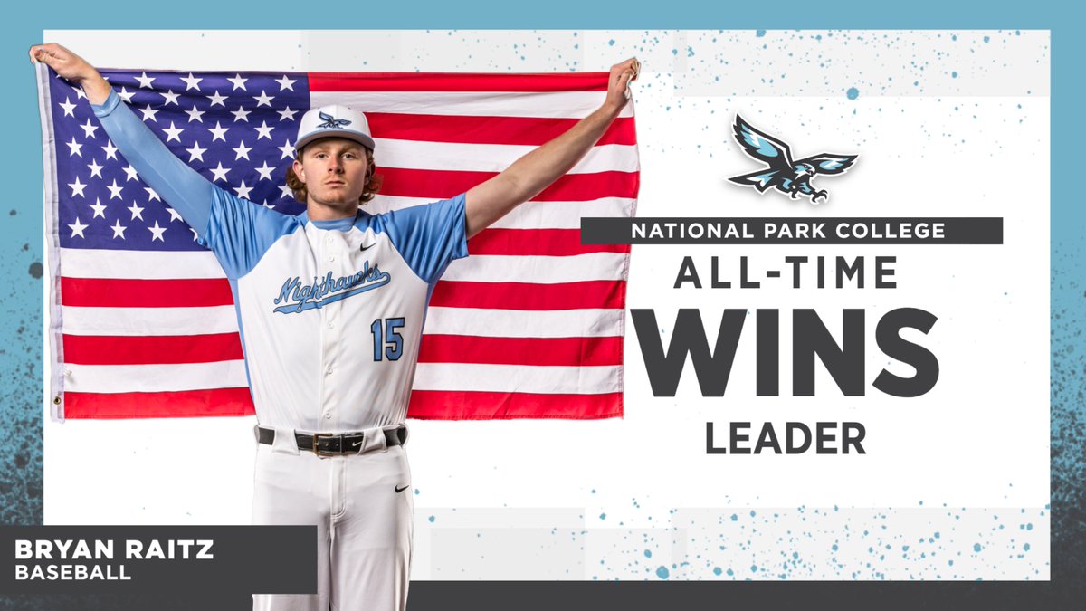 RAITZ STANDS ALONE!

With a 15-1 victory in today's game against ASU-Three Rivers, #NPCHawks sophomore pitcher Bryan Raitz passes former Nighthawk Eli Hutcherson to become NPC's all-time wins leader! Congratulations, Bryan! #NJCAA #ThisIsNPC