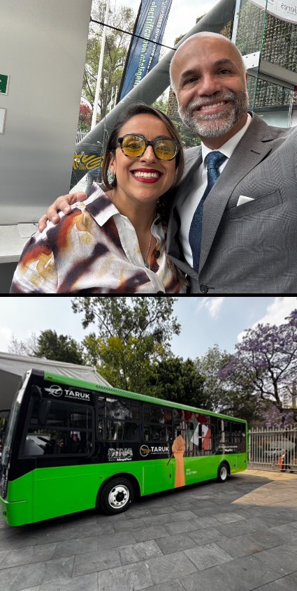 BernardoDeLMC's tweet photo. Asistimos a la @SE_mx para la presentación del autobús eléctrico #Taruk (correcaminos, en yaqui), diseñado, desarrollado y fabricado totalmente en #México 🇲🇽 por @Dina_Camiones y #Megaflux.

Entregó el distintivo #HechoEnMéxico a los representantes de la empresa el Secretario @m_ebrard , quien estuvo acompañado de @AltagraciaGome , Coordinadora del Consejo Asesor de Desarrollo Económico Regional y Relocalización de Empresas del @GobiernoMX , de @DanielSibaja_ , titular de la @SEMOV_Edomex y de @ClaudiaAgatonM, Presidenta Municipal de #Ensenada, BC.

#Taruk es una nueva alternativa 100% mexicana, eficiente, moderna, no contaminante, para el transporte público de nuestras ciudades. Orgullosamente, demuestra que lo #HechoEnMéxico #estábienhecho.

Tuve el siempre enorme gusto de saludar a excelentes amigas y amigos funcionarios de la Secretaría como @andreasolanor, @Candelaria___, @SalomonRosasR, @ROC_Osorio, Rafael Salas, @AleRosasM (gracias por las fotos!), @cmartinezcue, @luisgure, @MarlonMartP, @escobedox, @Naty_Glezd, @CaraveoBertha y más, quienes están haciendo un magnífico trabajo para impulsar la economía de nuestro gran país.

Felicidades por la iniciativa y la organización, gracias por la invitación. La @ALaMagdalenaC presente.

Con @JPadillaZ y Carlos Tejedo. 

@Claudiashein @ClaraBrugadaM @Fer_Mercado