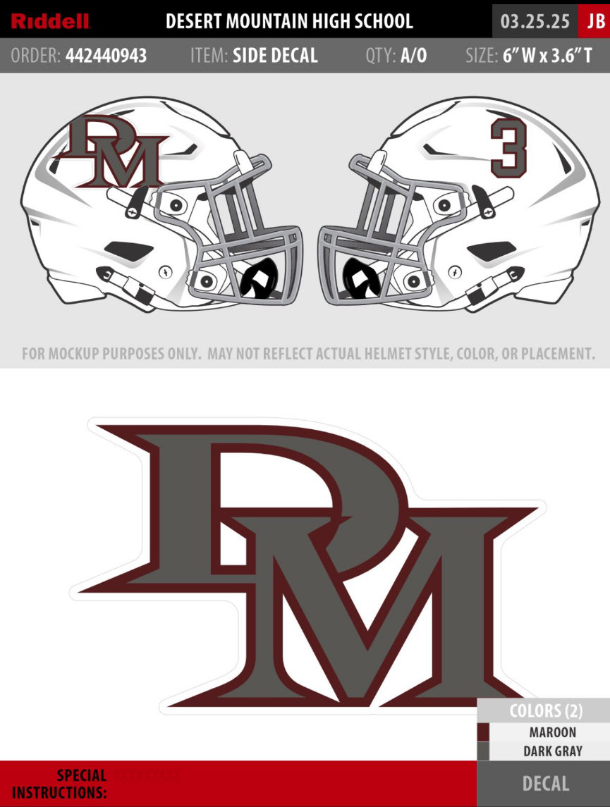 ⁦<a href="/DMWolvesFB/">Desert Mountain Wolves Football</a>⁩ ALL White Joints for the 25’ season!
