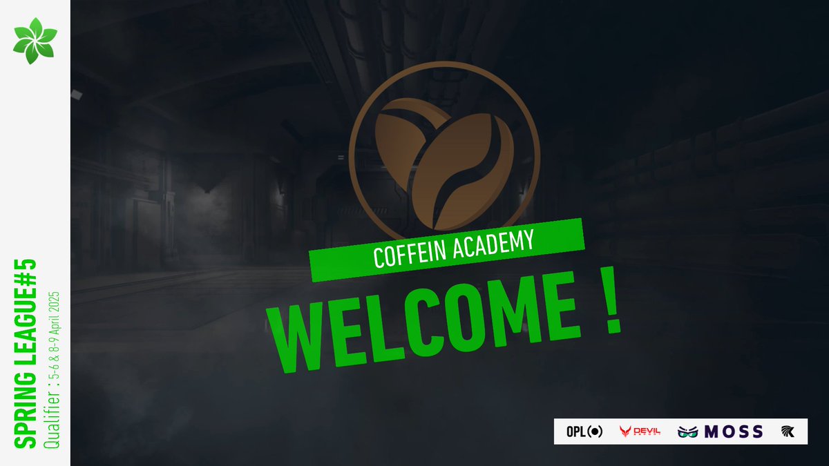 [𝐄𝐋𝐂 𝐒𝐩𝐫𝐢𝐧𝐠 𝐋𝐞𝐚𝐠𝐮𝐞#5]

The Qualifier is coming soon...We will announce the teams present every day until April 5th.

Let's start with <a href="/CoffeinEsports/">COFFEIN Esports</a> Academy:  

🎮Players: 
🇮🇪<a href="/Fitzyj589/">Fitzy</a>
🇬🇧<a href="/TheMolott/">Molott🏴󠁧󠁢󠁳󠁣󠁴󠁿</a>
🇭🇺<a href="/Hus_R6/">Hus</a>
🇵🇱<a href="/KlepiXx/">KlepiX</a>
🇵🇱<a href="/MakzFPS/">Makzito</a>
🇵🇱@bloppyr6

🤵‍♂️Coach: 🇬🇧<a href="/darzyr6s/">DARZY</a>