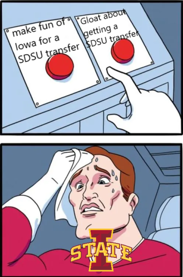 HawkGuyEnjoyer's tweet photo. If it wasn't for double standards, Iowa State would have no standards at all! https://t.co/cvsmJcWUQb