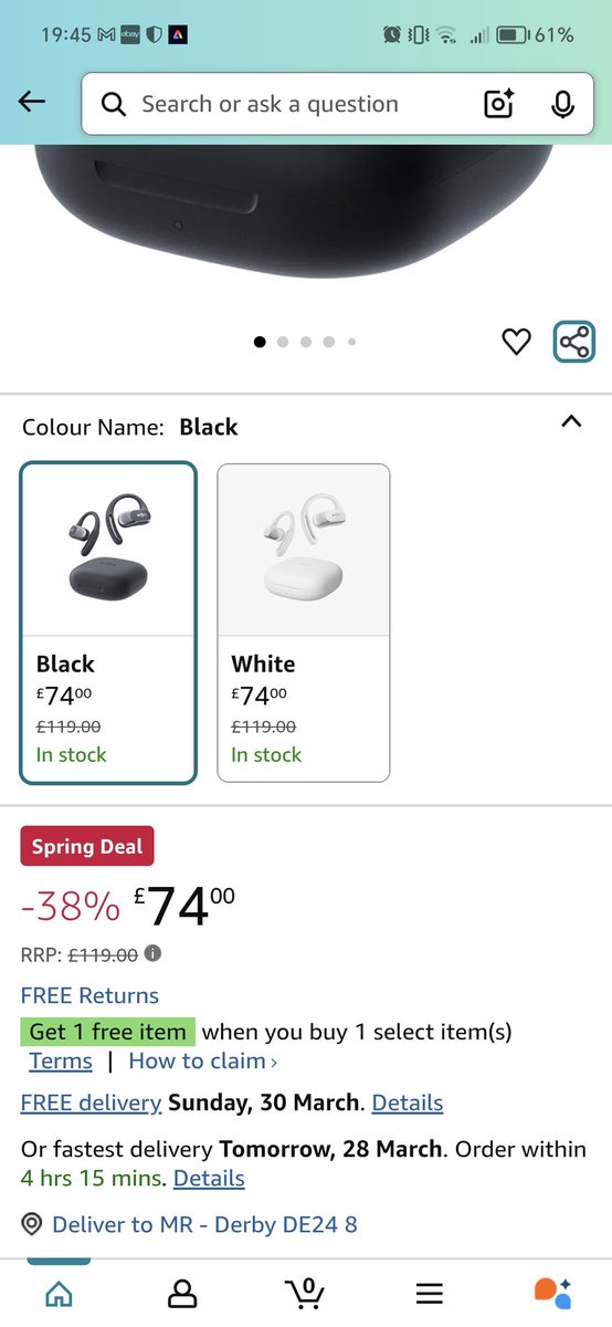 Cracking deal for #running #shokz headphones amzn.to/42irpDE