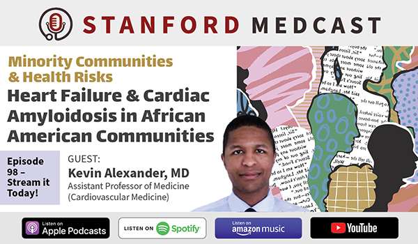 Stanford CME (@stanfordcme) on Twitter photo Why is heart failure & cardiac amyloidosis under-diagnosed in African American communities? 🫀 Dr. Alexander discusses the latest treatments, AI’s role in early detection & the need for equitable care. #HeartHealth
Listen to Ep 98 of <a href="/StanfordMedcast/">Stanford Medcast</a> ➡️
medcast.stanford.edu Why is heart failure & cardiac amyloidosis under-diagnosed in African American communities? 🫀 Dr. Alexander discusses the latest treatments, AI’s role in early detection & the need for equitable care. #HeartHealth
Listen to Ep 98 of <a href="/StanfordMedcast/">Stanford Medcast</a> ➡️
medcast.stanford.edu