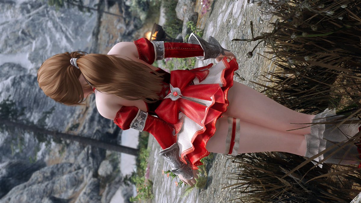 GarudaB1's tweet photo. New release! I do this because I want this outfit for Lily. This coutume is quite cute, I think some of you might like it.😁

[GarudaB] Dwarf_Draconic_Type2_SE by GarudaB.
https://t.co/pnQaK8blrA

P.S.
- 3BA bodyslide
- for AE/SE

#SkyrimSE #Skyrim https://t.co/JFcckB9LxJ