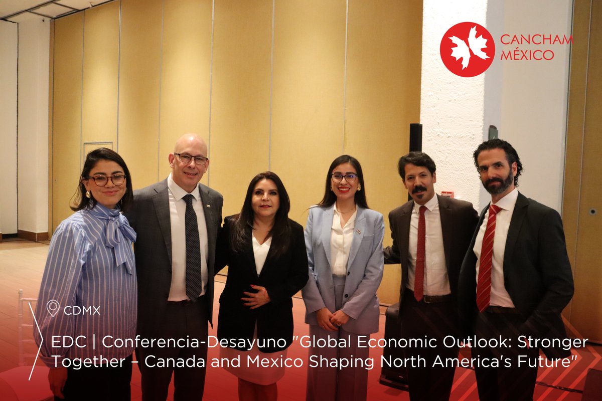 🌟✨ ¡Gracias a todos por ser parte de nuestro evento especial ayer! 🤝🌎

En CanChamMx, junto con Export Development Canada | Exportation et développement Canada, exploramos el panorama económico actual de Norteamérica. Todd Winterhalt y Stuart Bergman de EDC compartieron