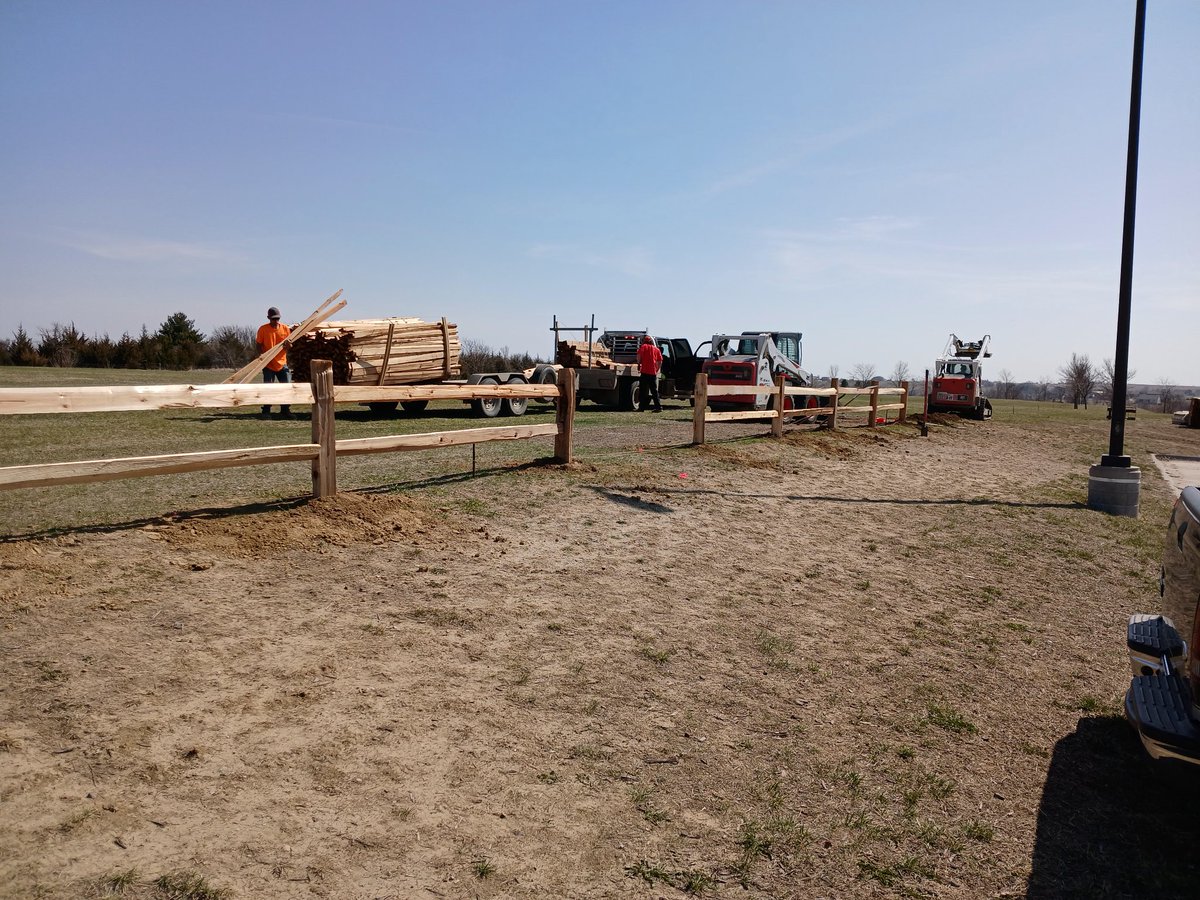 Course upgrades underway to the finish line of the Walnut Creek XC course at PL South.