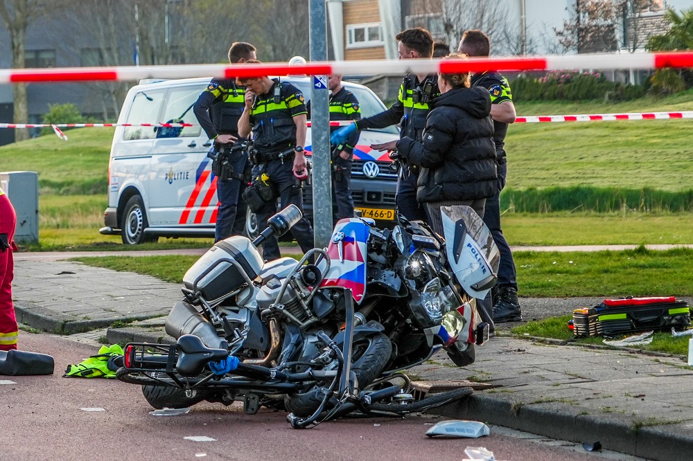 Ernstig ongeval tussen motoragent en fietser