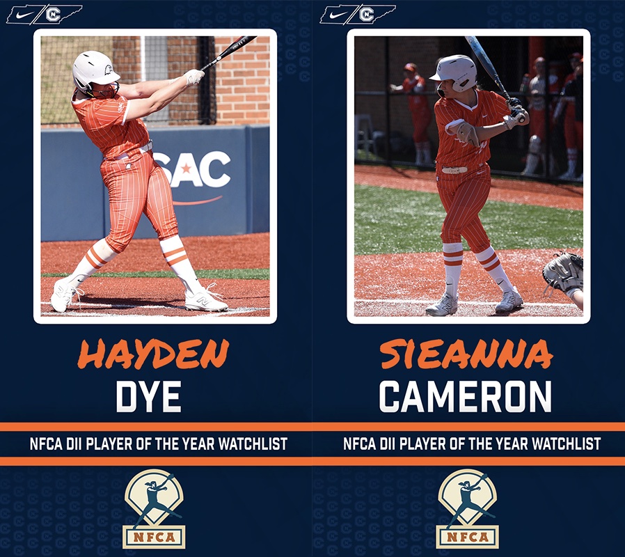 Carson-Newman Athletics (@cn_eagles) on Twitter photo ✌️ of Eagles named to the NFCA DII Player of the Year Watchlist💪
<a href="/haydendye4/">hayden dye</a> and SieAnna Cameron rank amongst the top bats in the South Atlantic Conference for <a href="/cnsball/">Carson-Newman Softball</a>, earning spots on the NFCA DII Player of the Year Watchlist⤵️
📰cneagles.com/x/csz7b ✌️ of Eagles named to the NFCA DII Player of the Year Watchlist💪
<a href="/haydendye4/">hayden dye</a> and SieAnna Cameron rank amongst the top bats in the South Atlantic Conference for <a href="/cnsball/">Carson-Newman Softball</a>, earning spots on the NFCA DII Player of the Year Watchlist⤵️
📰cneagles.com/x/csz7b