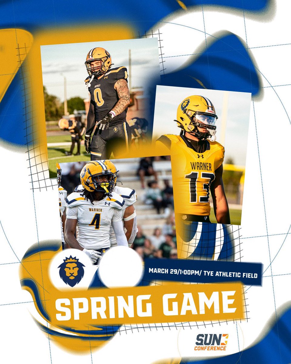 Hello Royals join us for our Spring Game this Saturday.

⏰ 1:00
🏟️ Tye Atheltic Field 
📍Warner University 

Recruits please fill out form below if you will be attending:

docs.google.com/forms/d/e/1FAI…
