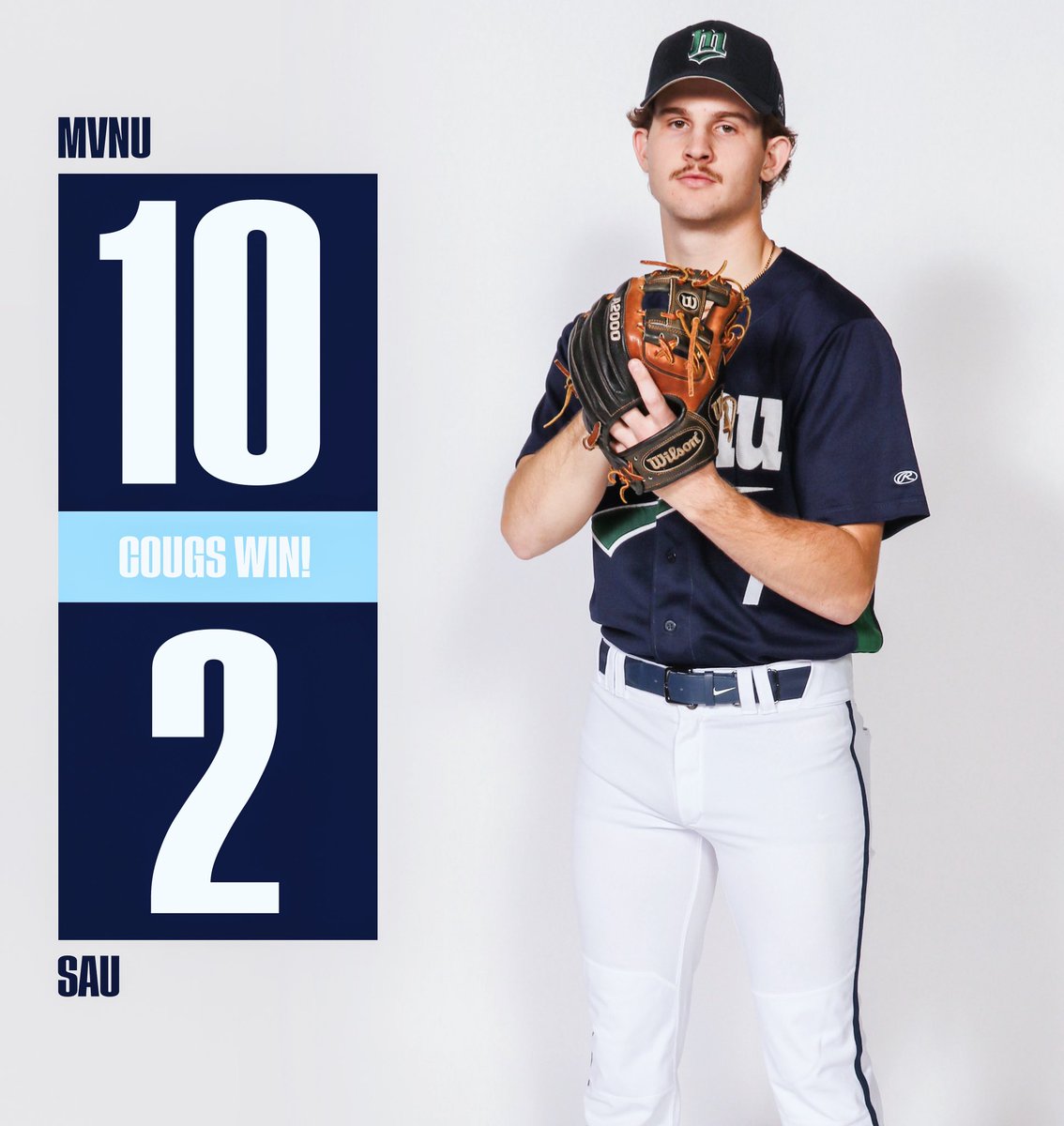 MVNU Athletics (@mvnu_cougars) on Twitter photo .<a href="/MVNUBaseball/">MVNU Baseball</a> takes game one against Spring Arbor 10-2! Chase Storr was excellent on the mound, allowing just 4 hits and 1 run through 8 innings pitched while striking out 7 batters! .<a href="/MVNUBaseball/">MVNU Baseball</a> takes game one against Spring Arbor 10-2! Chase Storr was excellent on the mound, allowing just 4 hits and 1 run through 8 innings pitched while striking out 7 batters!