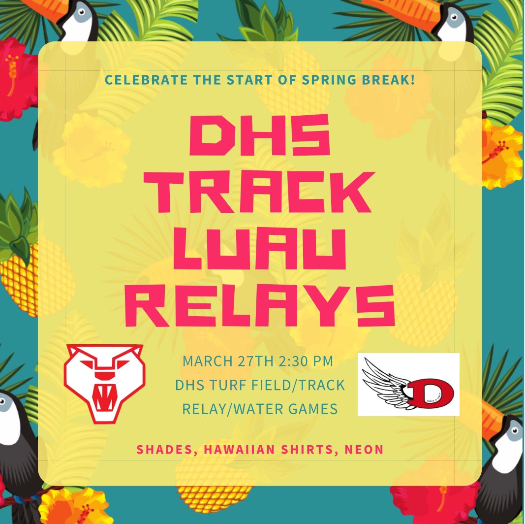 Luau Relays. A little fun before the break