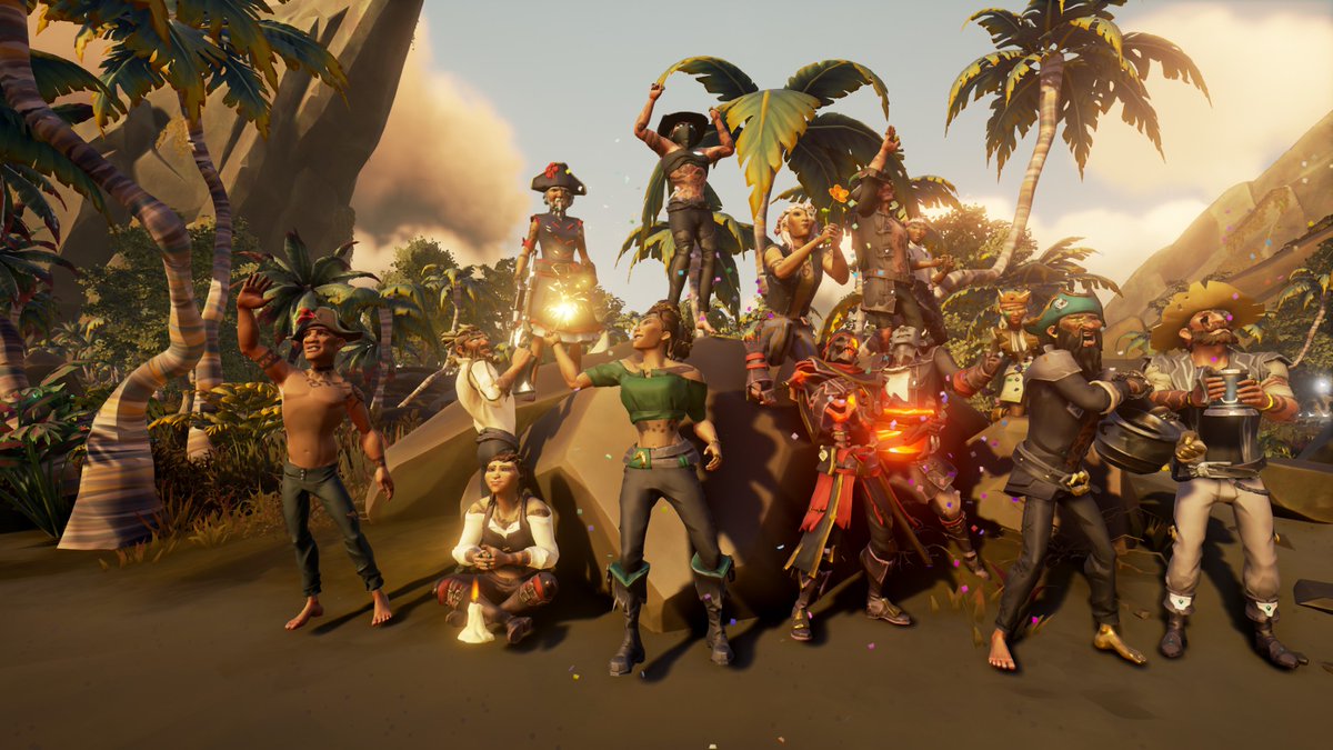 MrsLarissaSoT's tweet image. We celebrated our second Partygames event! It was great fun and we are looking forward to another one!
Theme: Celebratory Scenes
@SeaOfThieves #SotShot #SeaOfThieves