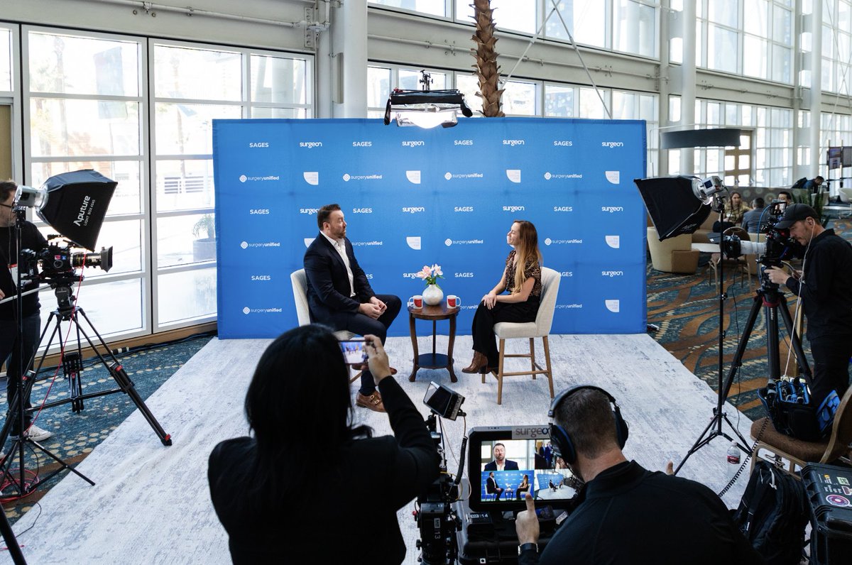 Behind the scenes on The Cutting Edge set at SAGES. Thank you to all of our experts! Stay tuned—exclusive interviews are coming soon.