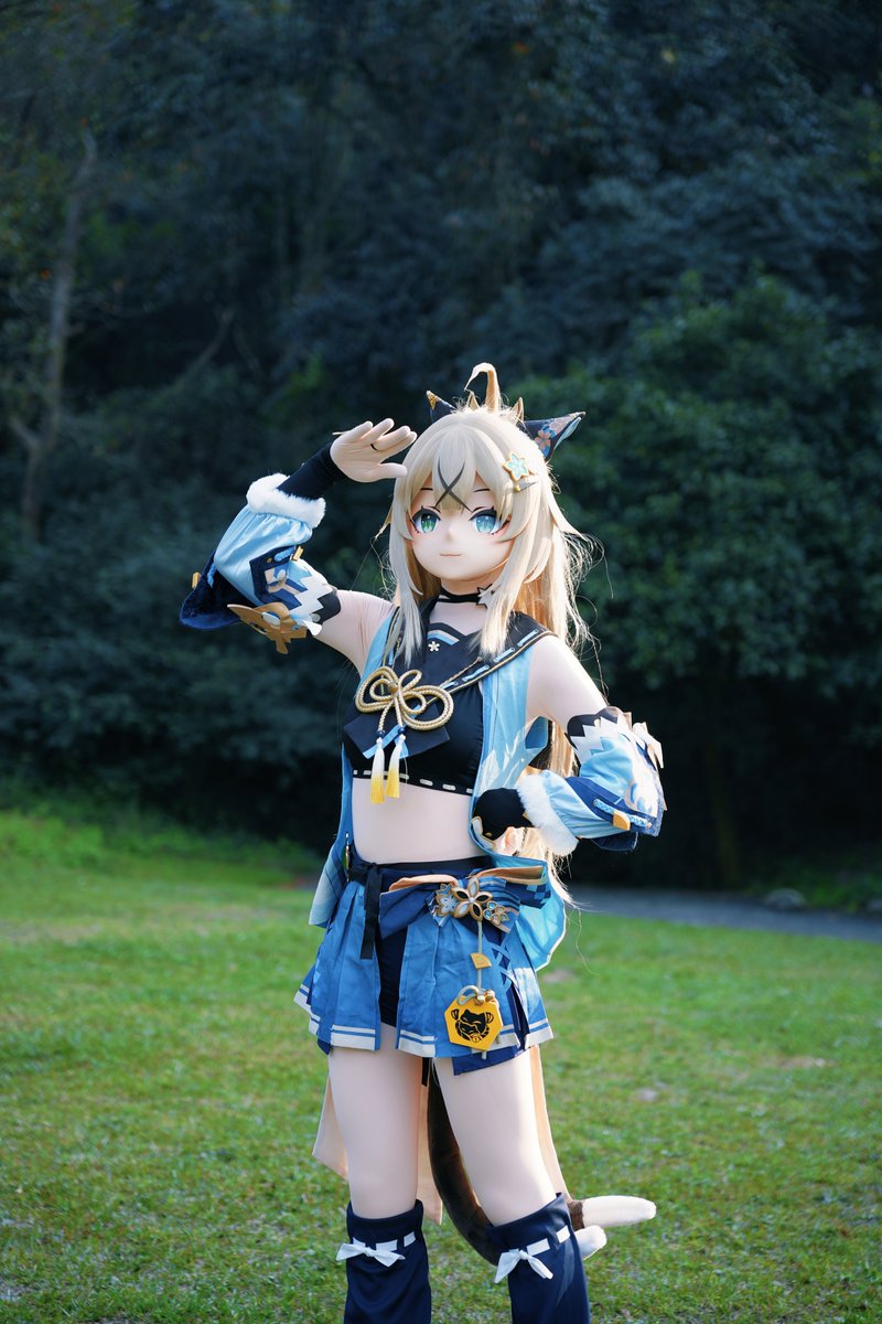天气晴朗，很适合出去玩哦～旅行者要一起吗？
#kigurumi #kirara